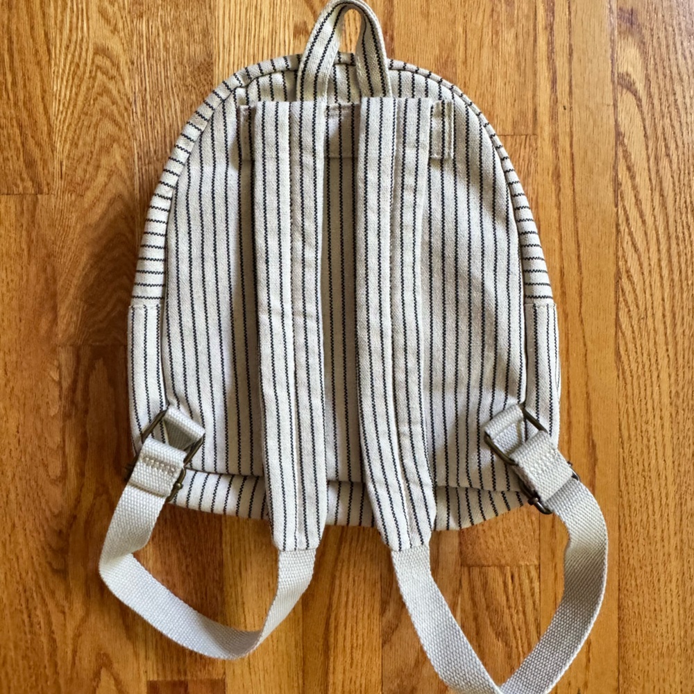 Hearth & Hand from Magnolia Striped Mini Canvas Backpack - Picture 2 of 7